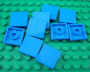 LEGO Lot of 10 Blue 2x2 Tile Pieces - Picture 1 of 1