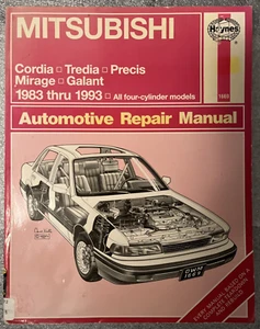 Mitsubishi Cordia, Tredia, Precis, Mirage, Galant, 1983-93 Haynes Repair Manual - Picture 1 of 5