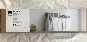 Neu Modern Treibholz Grau Holz & Metall 5 Haken Garderobe oder Hutablage Organizer - Bild 1 von 4