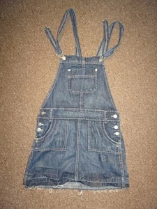 Neu Falmer Designer Denim Jeans Latzhose Pinafore Mini kurz blau Kleid UK 8 36 - Bild 1 von 2