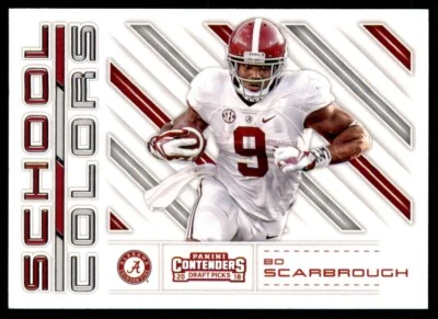2018 Panini Contenders Draft Picks School Colors Bo Scarbrough Alabama Crimson - Image 1 of 2