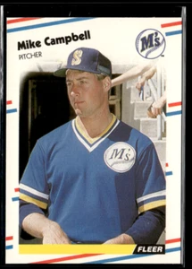 1988 Fleer - Mike Campbell #372 (RC) Glossy - Picture 1 of 2