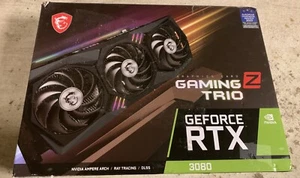MSI GeForce RTX 3080 GAMING Z Trio LHR 10Go GDDR6X Carte Graphique - Afbeelding 1 van 6