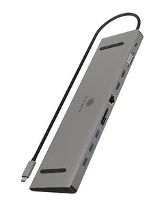ICY BOX 11-en-1 USB-C Station d'accueil pour ordinateur portable Triple moniteur IB-DK2106C - Photo 1/9