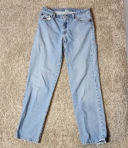 Vintage Ralph Lauren Polo Jeans Women's 10 x 32* Blue Denim Saturday Jean Straig - Picture 1 of 11