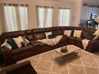 HAVERTY'S 7 PIECE SECTIONAL WITH 4 USB CHARGING PORTS FOR SALE! 