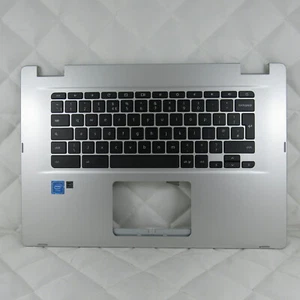 ASUS CHROMEBOOK C523NA LAPTOP UK KLAWIATURA PALMREST SREBRNY 90NX01R1-R32UK0 - Zdjęcie 1 z 2