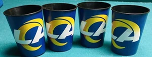 Los Angeles Rams NFL Super Bowl Champs Reusable 16 oz Party Cup (Set of 4 Cups) - Picture 1 of 6