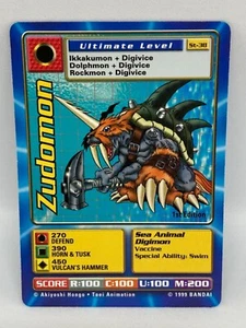 1. Edition Digimon Karte 1999 Bandai - Zudomon - Ultimate Level - St-38 - Bild 1 von 2