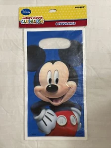 8 Pack Disney Mickey Mouse Birthday Party Supplies Favors Treat Candy Loot Bags - Picture 1 of 2