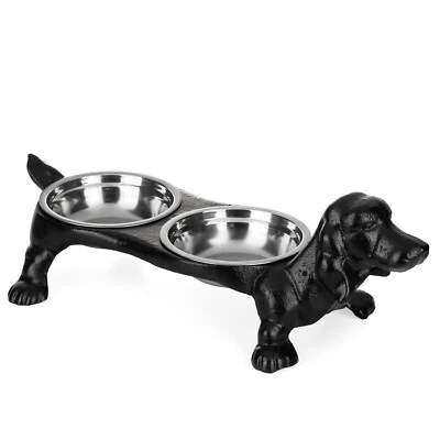 Gusseisen Hundenapf Doppelnapf Napf Katzennapf Landhaus Fressnapf Antik Hund - Bild 1 von 4