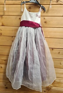 Girls 5-6-7 Years Butterfly Wedding Birthday Party Prom Dress clothes next d - Picture 1 of 9