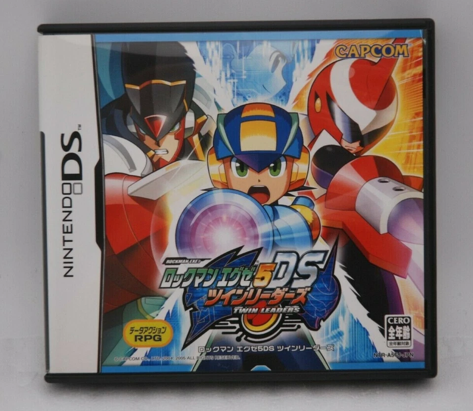 Nintendo DS ROCKMAN EXE 5DS TWIN LEADERS Japan import NDS Megaman Capcom NTSC-J - Image 1 of 4