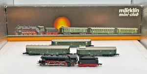 Z Scale Marklin 8100 BR 18 Steam Locomotive & 3 Passenger Cars Set LNIB (B) - Picture 1 of 19