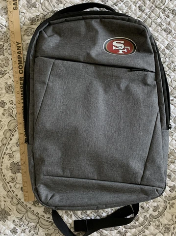 San Francisco 49er Logo Backpack Laptop Bag Shoulder Straps, Excellent Condition Cover