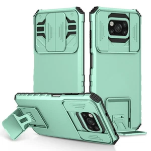 Custodia protezione fotocamera slide per Xiaomi Poco X5 Redmi Note 12 11 Pro Stand Cover - Foto 1 di 20