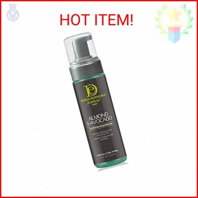 Mousse de cabello Design Essentials que mejora el rizo de almendras y aguacate para cabello rizado;  Foto 1 de 2