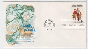 TurtlesTradingPost- Family Planning 1972 FDC #1455- Fleetwood Cachet - Picture 1 of 1