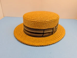Sombrero de Paja Vintage Hecho en Italia Navegante Talla 7 1/2 - Imagen 1 de 18