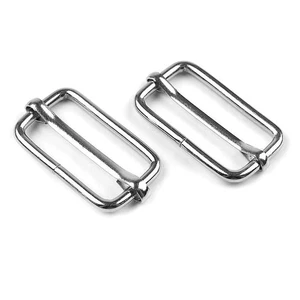 20mm Metal Leather Bag Strap Belt Web Adjust Tri-glide Roller Pin Slide Buckle - Picture 1 of 1