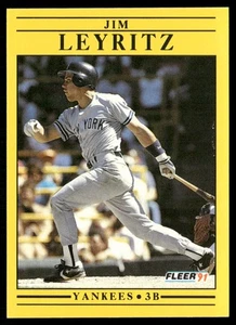 1991 FLEER JIM LEYRITZ NEW YORK YANKEES #671 - Picture 1 of 2