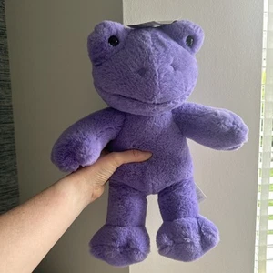 Build a Bear Hoppy Purple Lavender Frog Plush Soft Toy Teddy Cuddly Toy BAB 16” - Picture 1 of 19