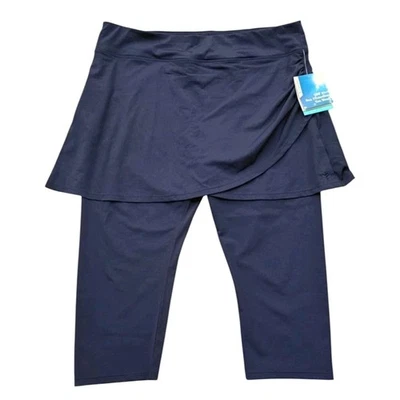 Coolibar женщин юбка плавать Capris XXL Kahula темно-синий новый с Ярлыками UPF50 + эластичной - Изображение 1 из 4