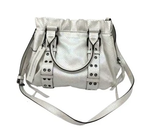 Aimee Kestenberg Cooper Leder wandelbare Schultertasche Hologramm Schlange - Bild 1 von 12