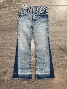 GAP Kids Girls Slim Flare Fit Jeans - Size 5 Slim - Light Wash Dark Mix 70’s - Picture 1 of 4