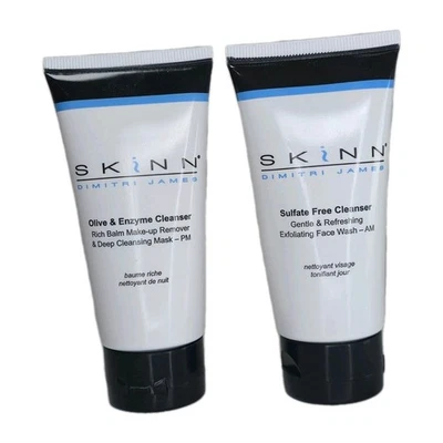 Mascarilla limpiadora SKINN Dimitri James sin sulfato enzima oliva PM 2 oz Foto 1 de 3