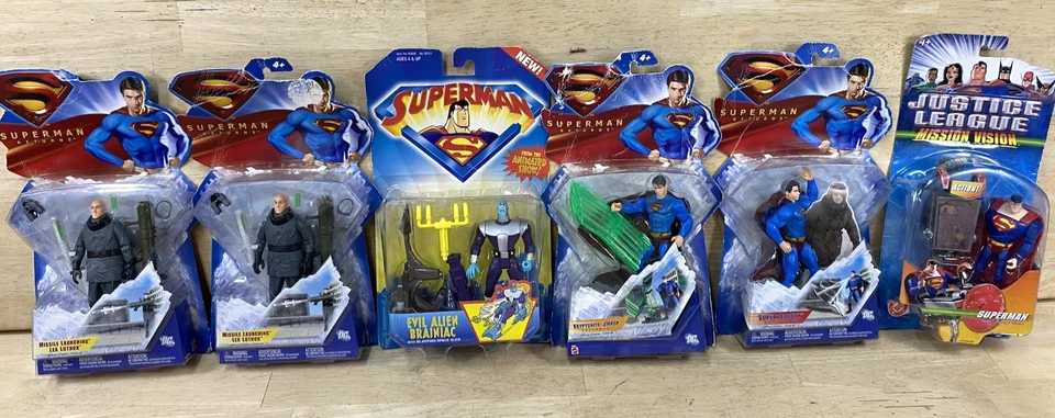 NEW 1990s Superman Villains Action Figure Lot Of 6  (FREE SHIPPING) - Image 1 of 4