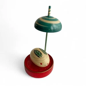 Hiroi Masaaki Spinning Top Rabbit Doll Craft Figurine Japan Used  - Picture 1 of 5