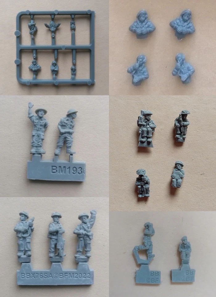 British Vehicle Crew & Tank Commanders - 15mm Flames of War