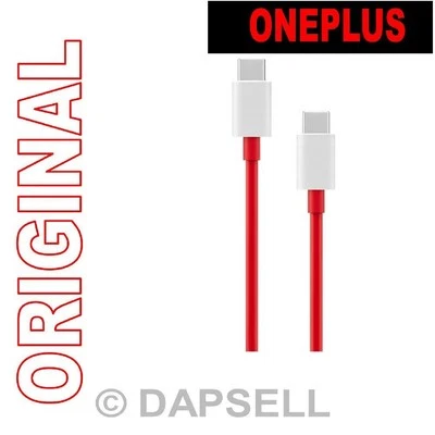 Oneplus Cavo Originale Type-c To Usb-c Warp 65w Red Bulk Per 9 Pro 9r 5g 9rt Ace - Immagine 1 di 3