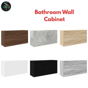 Bathroom Wall Cabinet Hanging Wall Storage Cupboard Engineered Wood vidaXL - Picture 1 of 36