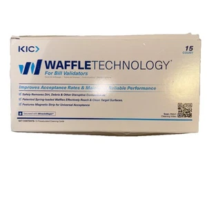 KICTeam Cleaning Cards for Bill Acceptors (15 Cards) - Includes Magnetic Stri... - Picture 1 of 2