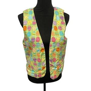 Easter Bunny Vest XL? Costume Character Bunnies Eggs Reversible Spring Handmade - Picture 1 of 15