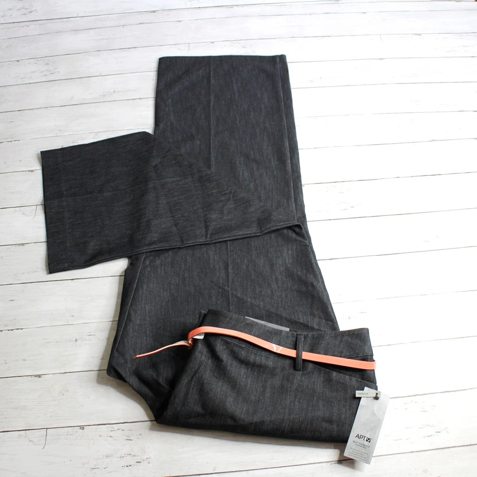 Apt. 9 Women's Wide Leg Trouser Denim Blue Jeans Plus Size 22W Short Curvy Fit - Image 1 of 4