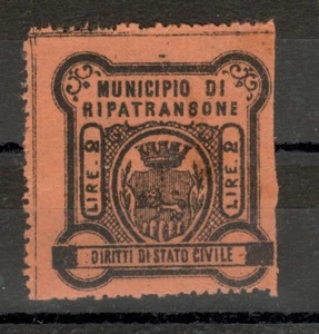 ITALY - LOCAL REVENUE, FISCAL STAMP - MUNICIPIO DI RIPATRASONE, 2 L - Picture 1 of 2