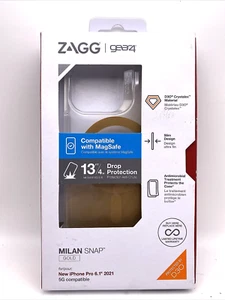 Zagg Gear4 Milan Snap Magsafe Case for Apple iPhone 13 Pro (6.1”) - Gold - Picture 1 of 4