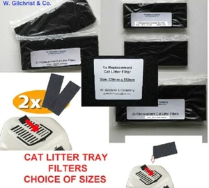 Katzenstreu Tablett Kapuzenbox Filter Top CO2 neutralisieren Gerüche Größenwahl - Bild 1 von 15
