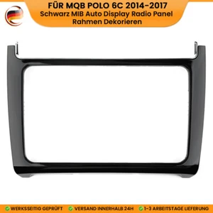 Exquisite Piano Black Car Stereo Navigation Frame Panel Frame Bezel Cover - Picture 1 of 7