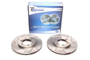TA Technix Sport Bremsscheiben Set VA für Ssangyong Korando Cabrio Musso - Imagen 1 de 1