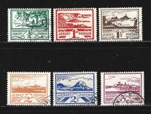 JERSEY – 1943-1944 – GERMAN OCCUPATION ISSUE – Scott # N3-N8 – SET OF 6 - USED - Picture 1 of 2