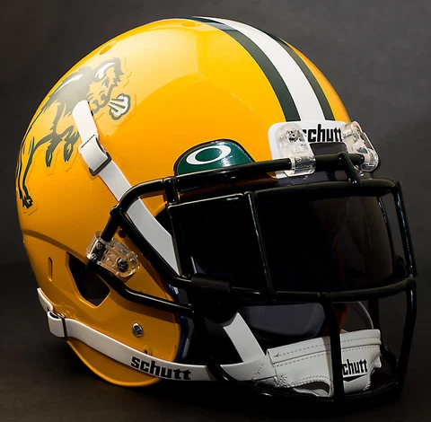 *CUSTOM* NORTH DAKOTA STATE BISON Schutt XP Authentic GAMEDAY Football Helmet Cover