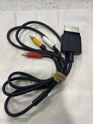 Genuine Microsoft Xbox 360 Composite AV Cable X821376-002 OEM - Image 1 of 3