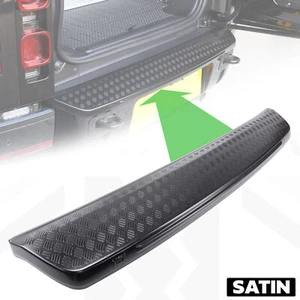 Stoßstange hinten VOLL Abdeckung Blende für Neu Defender L663 Satin schwarz verlängerter Schutz - Bild 1 von 12