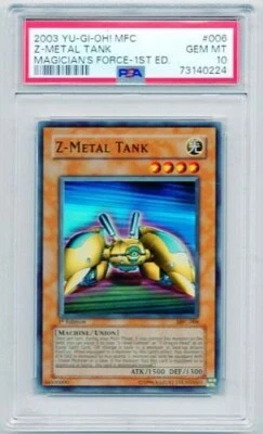 Z-METAL TANK YUGIOH MFC-006 1ST EDITION HOLO PSA #73140224 GEM MINT 10 2003 - Image 1 of 2