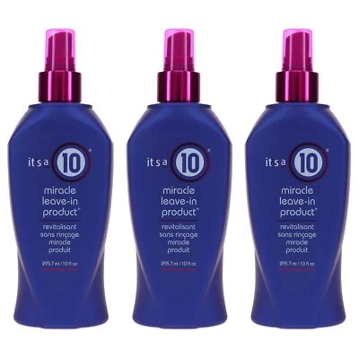 Pack of 3 Leave In Conditioner 10 Fl Oz Repairs Damage Prevents Split Ends - Image 1 of 4