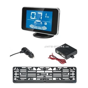 Ultraschall Funk Einparkhilfe +Kennzeichenhalterung Rückfahrwarner Einparkhilfe - Bild 1 von 2